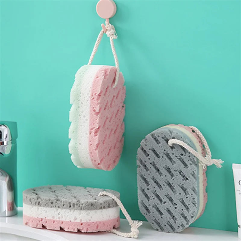 1-5PCS Soft Shower Sponge Ball Gentle Exfoliator Massage Cleansing Brush For Daily Body Skin Care And Bathing Use