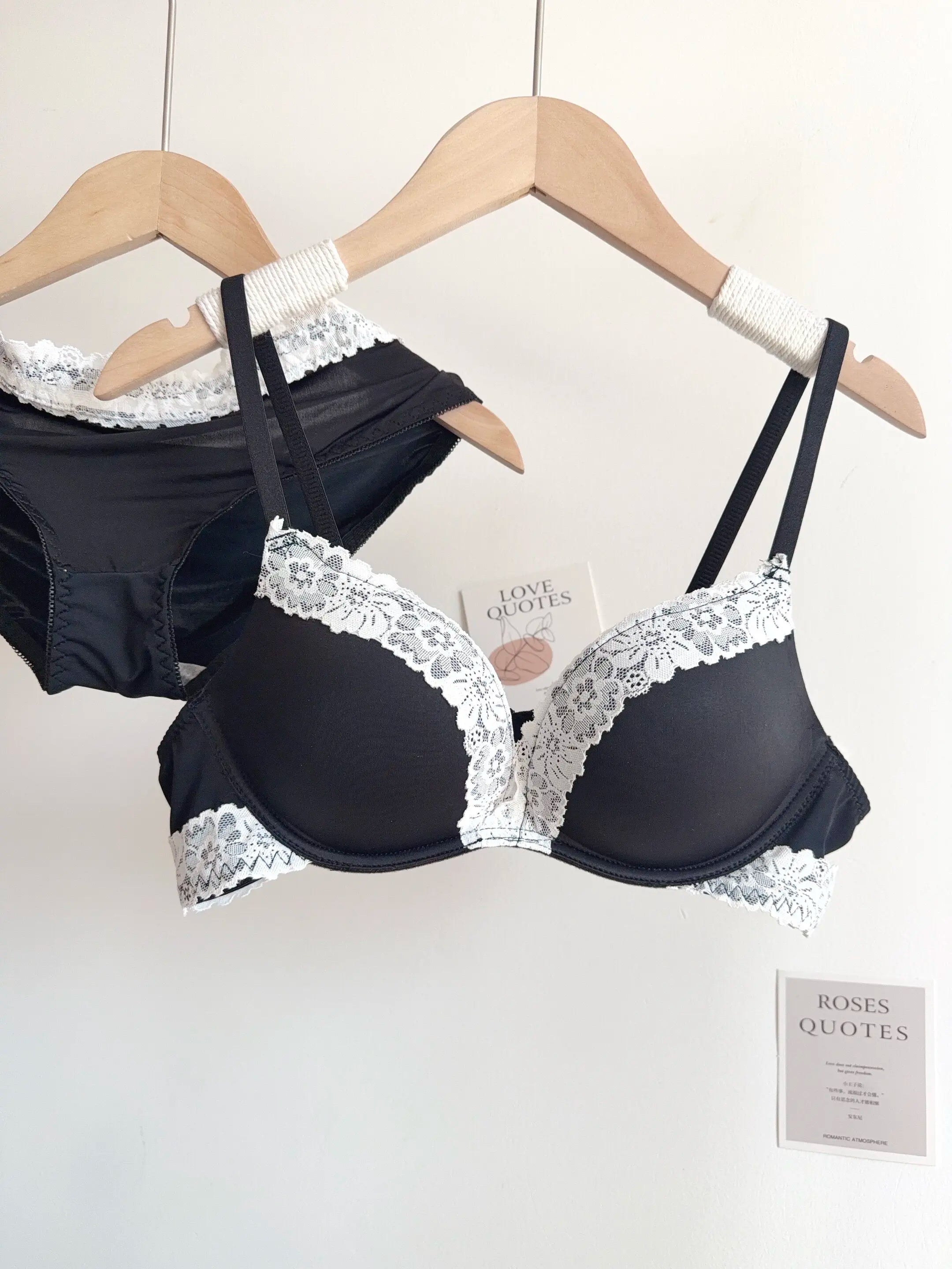 Sexy Leopard Print Lingerie Set Women Wireless Invisible Push Up Small Breasts,adjustable A To C Cup,sheer Lace Pure Design, S-X