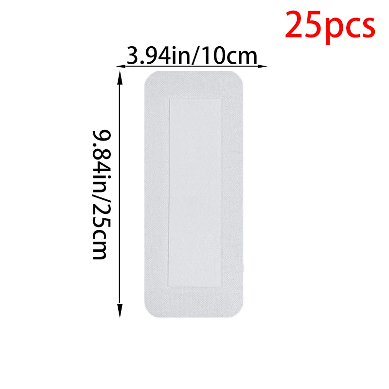 12/25/50Pcs Large Size Hypoallergenic Non-woven Wound Dressing Band Aid Bandage 6*7 10*10 10*15 10*25cm