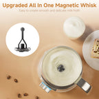 BioloMix 7-in-1 Detachable Electric Milk Frother Steamer Automatic Hot Cold Foam Maker for Coffee And Hot Chocolate