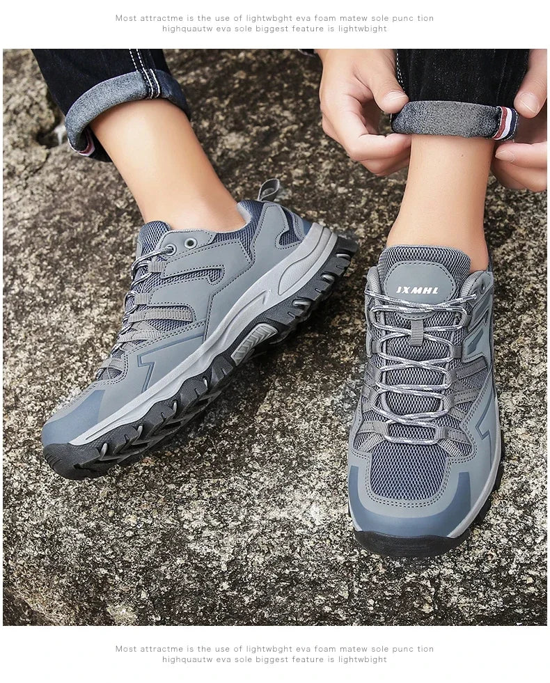 2025 Hiking Shoes Men Women Mesh Sneakers Breathable Fashion Mountain Shoes Boy Spring Autumn Summer Work Shoes Outdoor Trekking