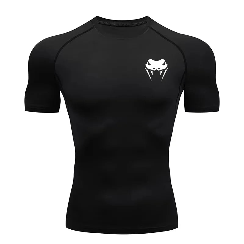 Men Compression Shirt Short Long Sleeve Quick Dry | All Season Workout Top for Gym Running Fitness UV Protection Main image