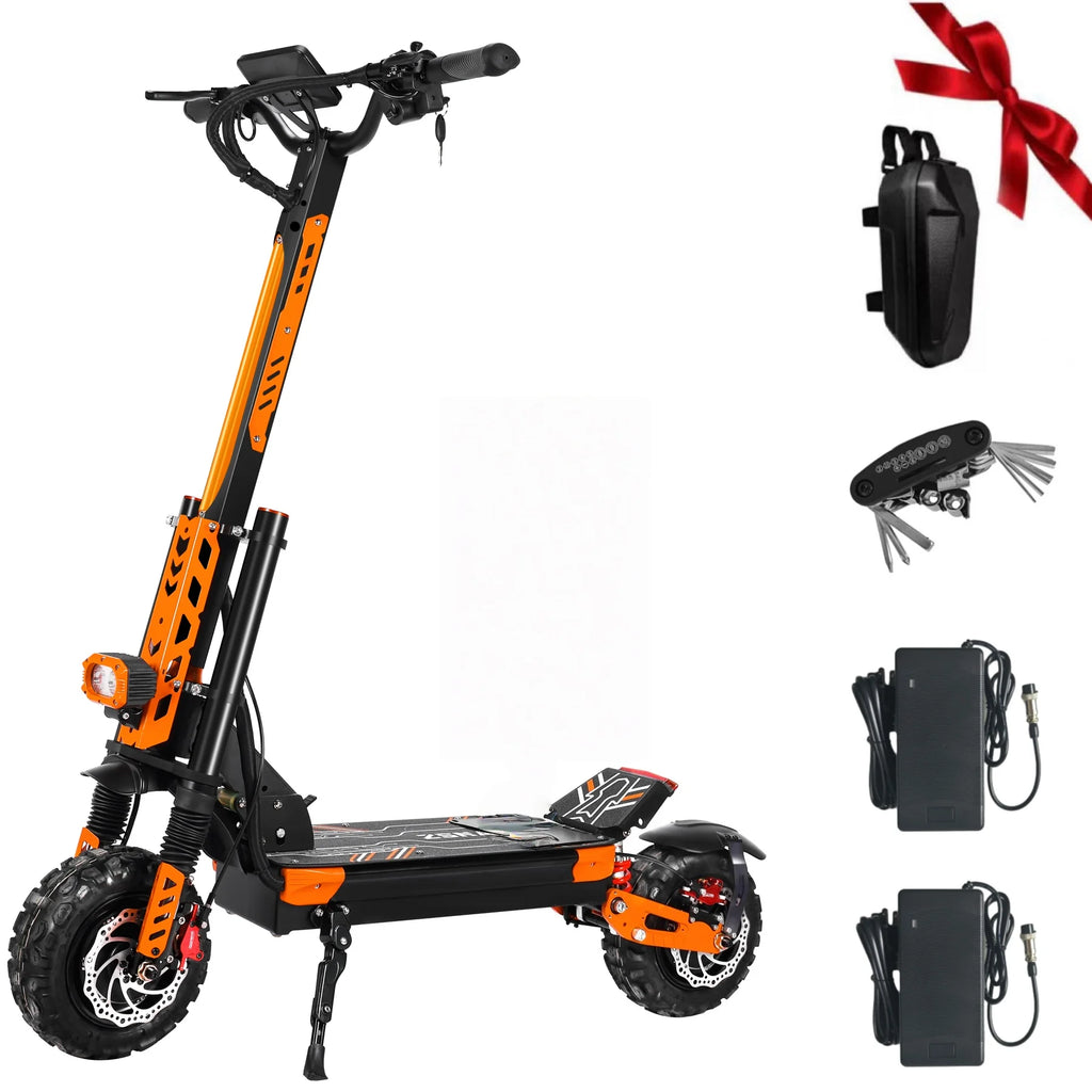 VREOM - VZ37 Electric Scooter-6000W Motor 60V30AH Battery High Power E-Scooter-70km/h Speed 11'' Vacuum Tire-Foldable EScoot