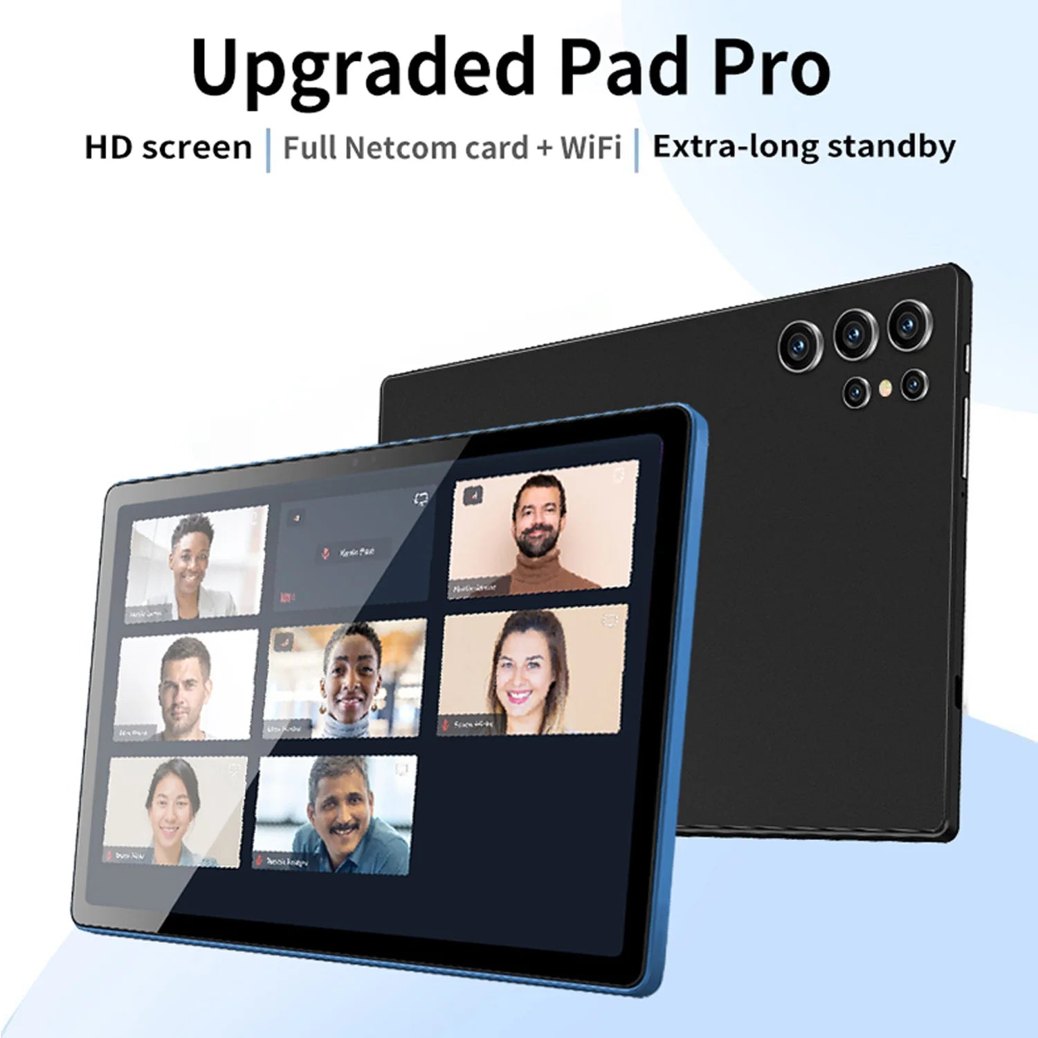 2025 New Upgraded Pad 10.1 Inch Android Tablets Octa Core 6GB RAM 128GB ROM Dual Network WiFi Dual Cameras Tablet PC 6000mAh Secondary image