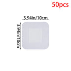 12/25/50Pcs Large Size Hypoallergenic Non-woven Wound Dressing Band Aid Bandage 6*7 10*10 10*15 10*25cm