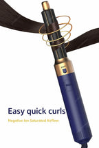 5 In 1 Hair Dryer And Hot Air Comb Brush With Curling Iron Hair Straightener For Fast Drying Curling Straightening And Styling