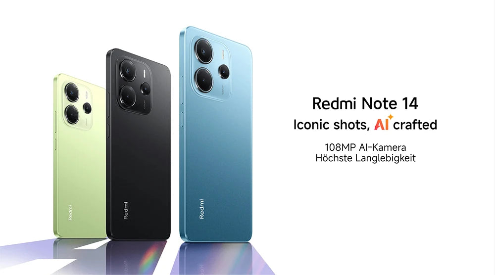 Global Version Xiaomi Redmi Note 14 4G Smartphone MediaTek Helio G99-Ultra 108MP AI Camera 5500mAh Battery 6.67" 120Hz Display