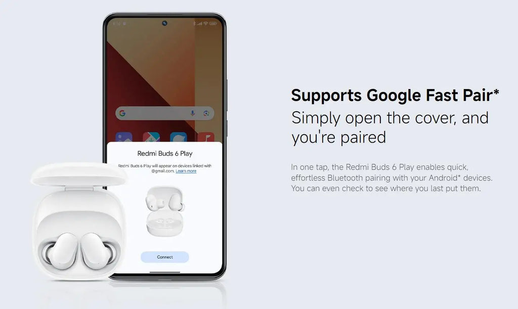 Xiaomi Redmi Buds 6 Play Wireless Bluetooth Earphone, AI Noise Reduction, Touch control Wireless Earphone, Long Endurance BT5.4