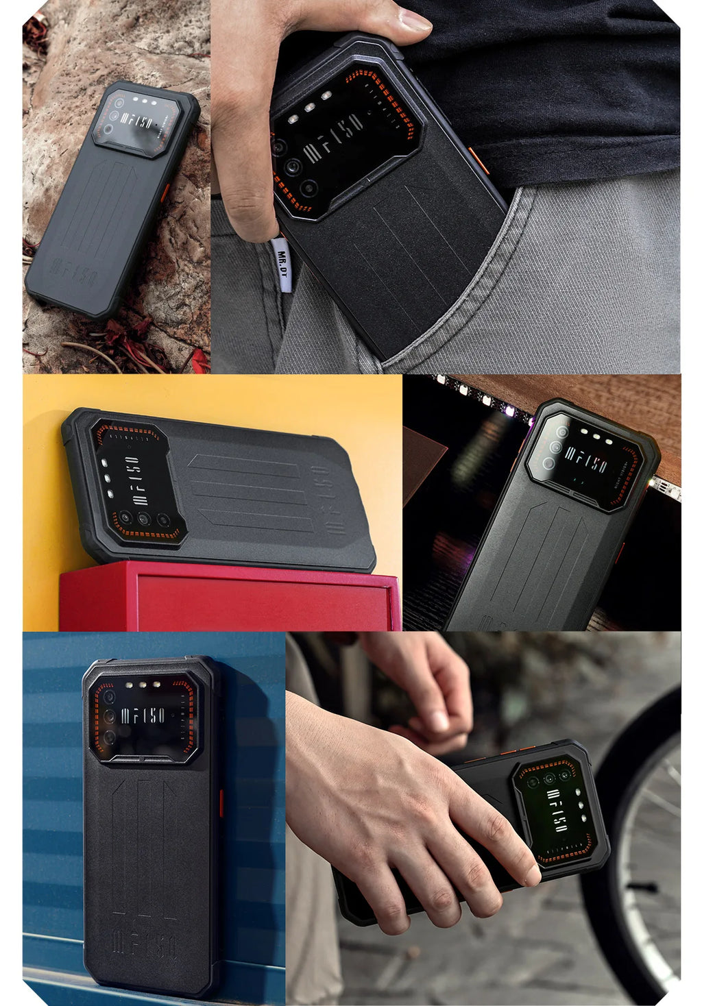 IIIF150 Air1 Rugged Phone Smartphone 5000mAh Battery 6.5" FHD+ Display 20MP Camera NFC IP68 IP69K 11.35MM Ultra-Thin Rugged