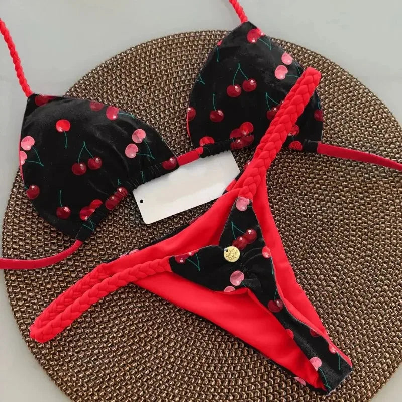 New Bikini Women Swimsuit Beach Vacation Swimwear Leopard Printed Sexy Bikini Set Beachwear Swimsuit Thong Bathing Suit Biquinis