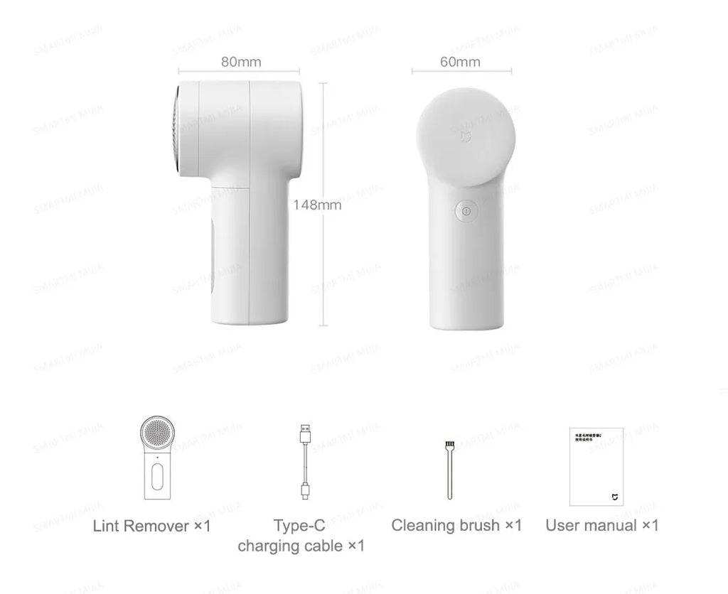 MIJIA Lint Remover 2,Fabric Shaver Clothes,180min Battery,6-Blade Strong Suction,USB Rechargeable,Fluff Pellet Removers
