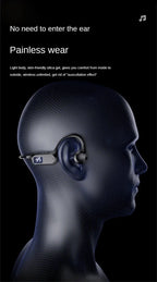 Lenovo Hot Real Bone Conduction Sport Headphone Wireless Earphone Bluetooth-Compatible Headset Hands-free with Mic for Running
