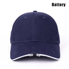 Unisex Led Baseball Cap With Led Light Adjustable Baseball Hat Headlight Flashlight For Hunting Fishing Camping Hiking Joggings