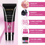 LIMEGIRL Nail Art Kit Poly Nail Gel Extending Soaking Gel Kit Nail Art Acrylic Gel Varnish Kit For Novices Semi Permanent Gel So