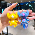 Brand New Red Stitch Keychain Bandai Stitch Figure Doll Keyring Bag Pendent Car Ornaments Key Accessories Kids Toy Xmas Gifts