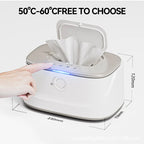 USB Powered Baby Wet Wipes Warmer Night Light Car Hanging Constant Temperature Wet Wipes Dispenser Box Wipes Warming