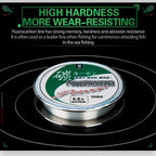 ZUKIBO 50M100M 100% Fluorocarbon Fishing Line Japanese Imported Carbon Fiber Line 1-25kg Monofilament Sinking Line Sea fishing