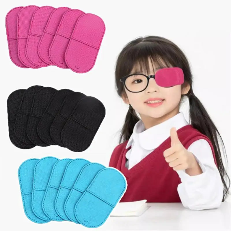 6Pcs Eye Patch Amblyopia Eyeglasses Patches Eyeshade Kid Strabismus Vision Care For Girl Boy Eye Pad Main image
