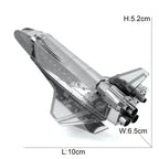 Space Exploration 3D Metal Puzzle Shuttle Hubble Space Telescope Mars Rover Model Toy for Kids Creative Jigsaw Puzzle Gift Toys