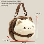 Cute Clutch Bag Plush Backpack Furry Cat Bag Adorable Kitten Handbag for Woman Kids Cartoon 2025 New Kitten Handbag