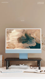 Adjustable Computer Monitor Stand Elevated view angle Computer Monitor Holder Stress Relief Desktop Creative Storage Rack Office