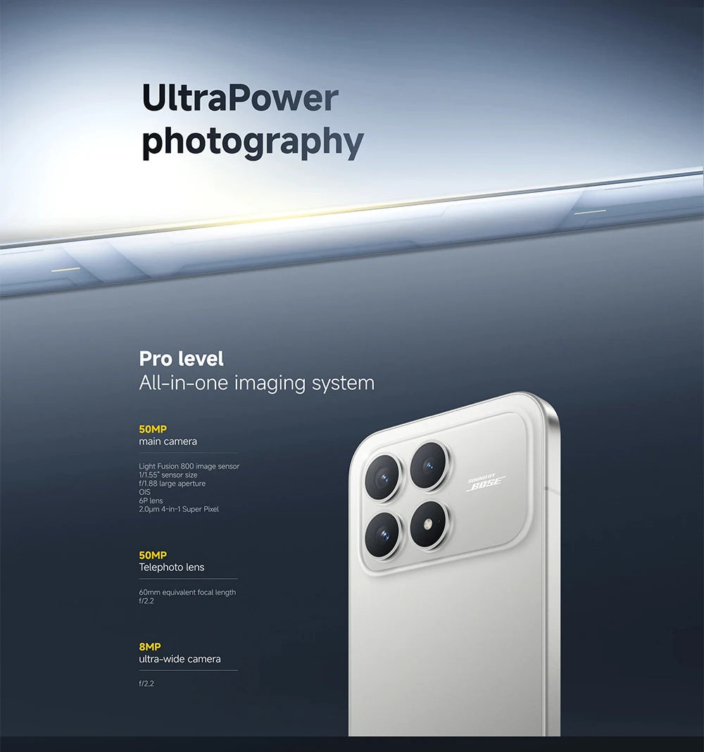 Global Version POCO F8 Pro 5G 6.59" Snapdragon® 8 Elite Mobile Platform 100W HyperCharge 6210mAh 50MP camera NFC IP68 XIaomi