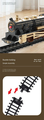 Classical Electric Train Set Toy Car Railway Train Model Educational Game Children Christmas Toys for Boy