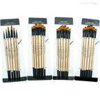 6/24/30Pcs Artist Paint Brush Set for Watercolor, Acrylic, Oil and All Media, Suitable for Canvas, Paper, Ceramic, Nylon Hair, W