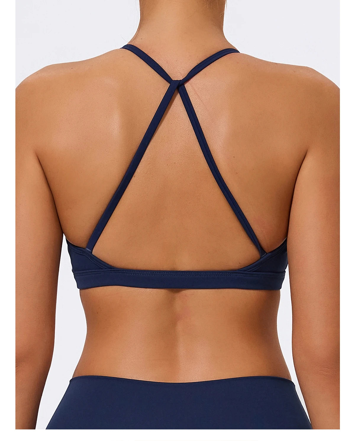 Hearuisavy Summer Scrunch Sports Bra Gym Top Women Running Back Cross Top Sportswear Yoga Underwear Fitness Workout Yoga Clothes