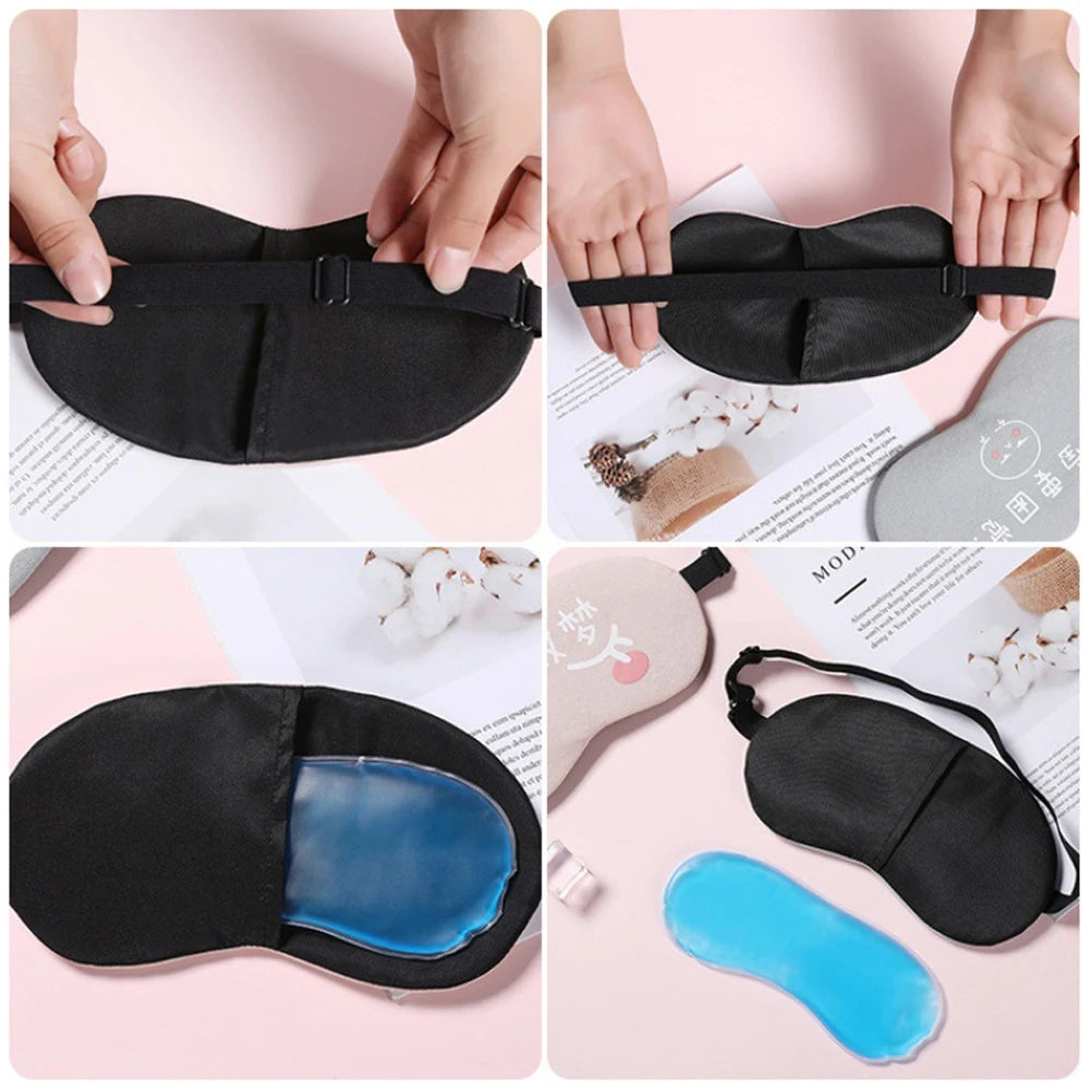 1Pc Eye Mask Dedicated Ice Pack Eye Shade Cooler Bag Sleeping Mask Cover Patch Cold Soothing Gel Health