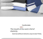 Men's 100% Cotton Casual Socks for Spring and Summer, Men's Antibacterial & Deodorant Business Socks, High-Quality Sports Socks