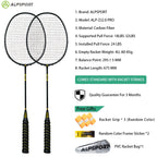 ALP ZJ2.0 Pro 4U 85g 100% Carbon Fiber + Titanium Alloy Badminton Racket Ultra-light Sports Equipment Racket Badminton Training