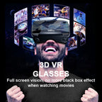 Virtual Reality 3D VR Headset Smart Glasses Helmet for Smartphones Cell Phone Mobile 7 Inches Lenses Binoculars Goggles Devices