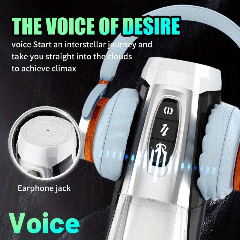 7 Thrusting & Vibrating Stimulation Modes Male Masturbator Cup Mens Realistic 3D Sleeve for Male Masturbation Penis Training 18+