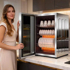 New No Drain Compact Vertical Dish Sterilizer Dryer All-in-One for Home Kitchen Commercial Catering