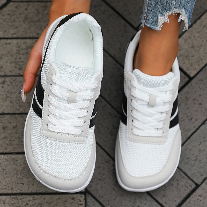 Women's Shoes Sneakers Wide Toe Barefoot Casual Wide Last Fashionable Canvas Black Flat Board Shoes Breathable Mesh Men's Shoes Secondary image
