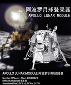 Space Exploration 3D Metal Puzzle Shuttle Hubble Space Telescope Mars Rover Model Toy for Kids Creative Jigsaw Puzzle Gift Toys