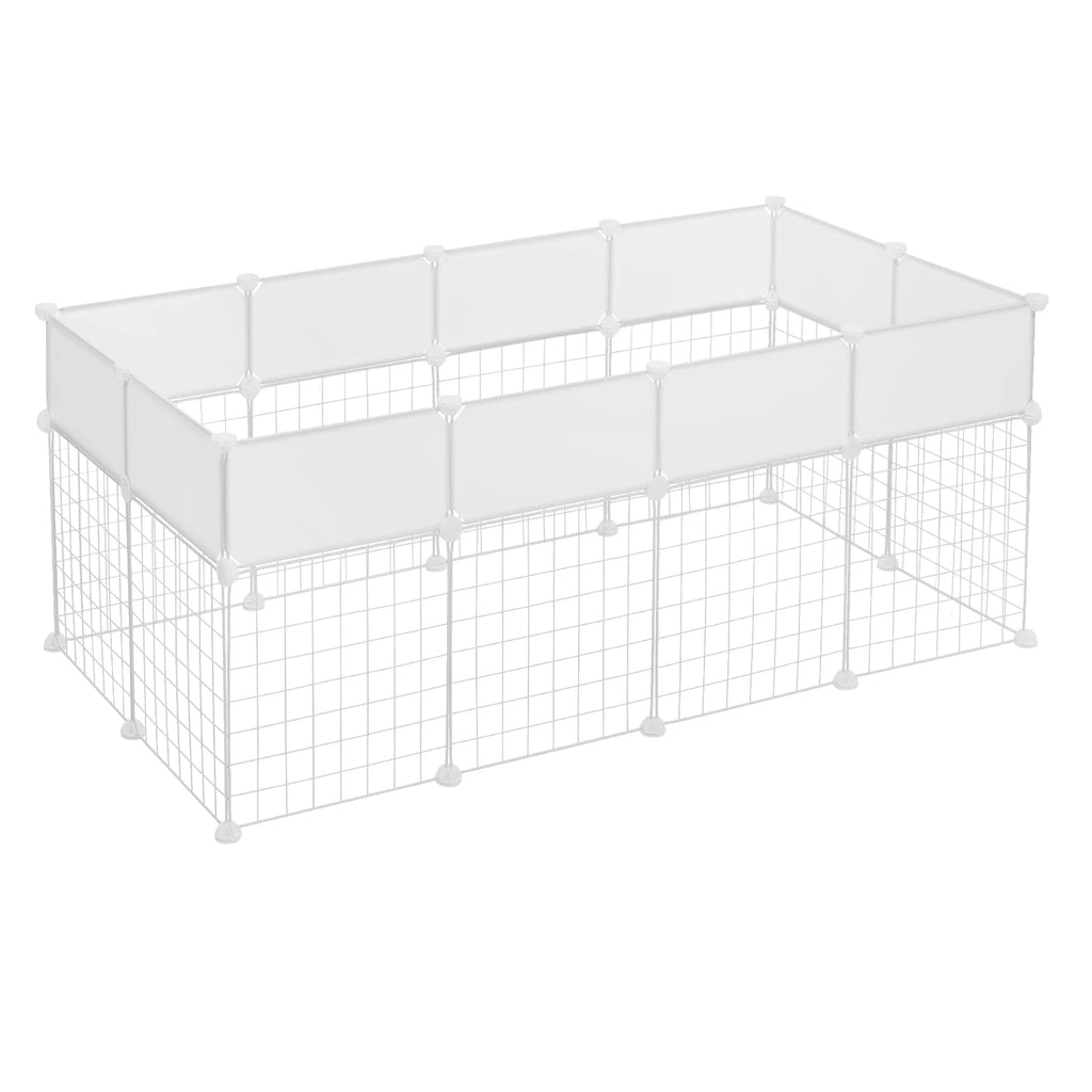 EUGAD DIY Pet Fences Foldable Cat Dog Cage Security Guard Puppy Kennel House Exercise Training Kitten Home for Rabbits Guinea Pig