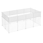 EUGAD DIY Pet Fences Foldable Cat Dog Cage Security Guard Puppy Kennel House Exercise Training Kitten Home for Rabbits Guinea Pig