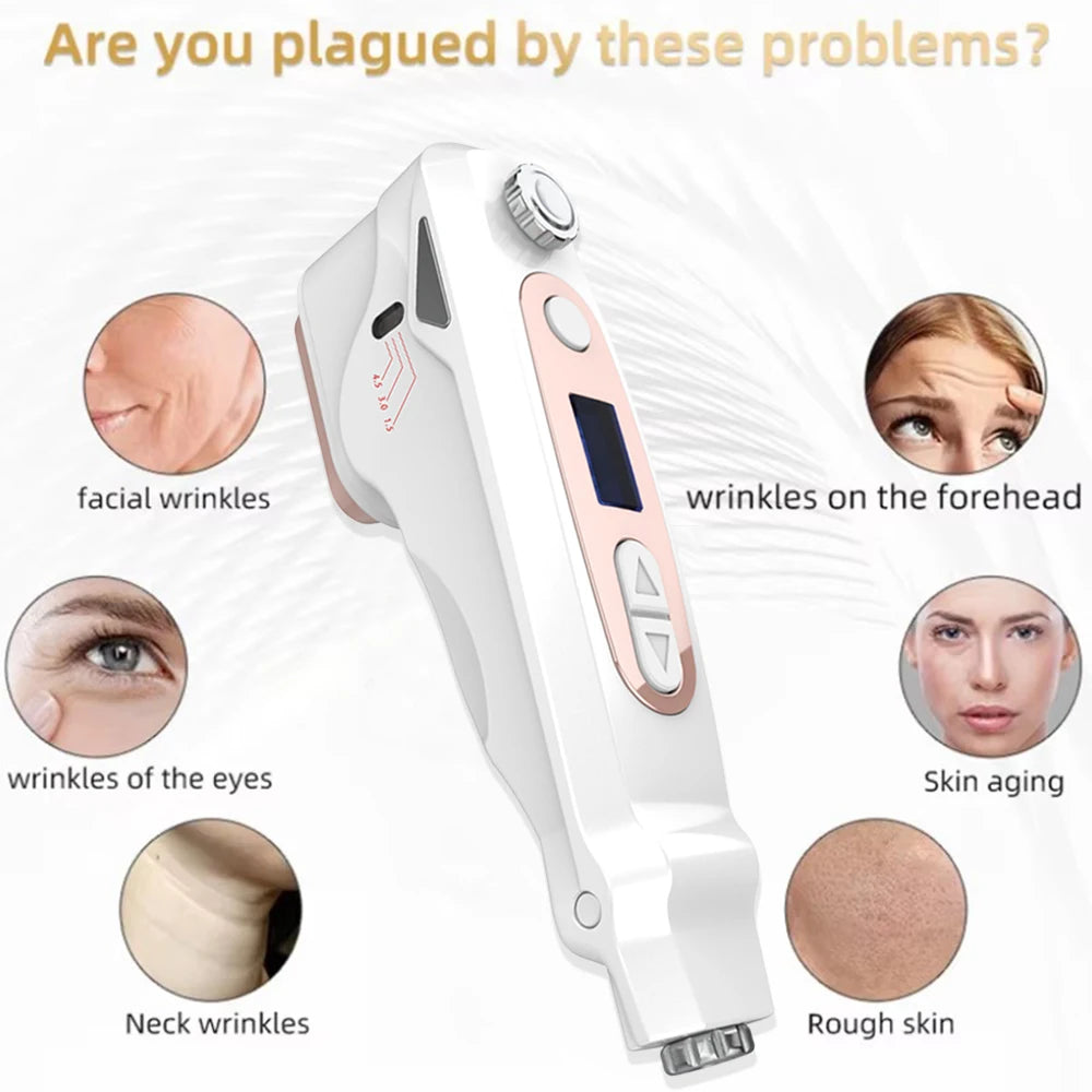 Professional Mini HIFU Facial Rejuvenation Anti Aging Wrinkle Beauty Machine Ultrasonic Skin Care SPA Salon Home Use For Women