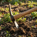 Robust Hardwood Handle Small Hand Hoe High-Strength Metal Head Lightweight Design Multi-functional Garden Tool