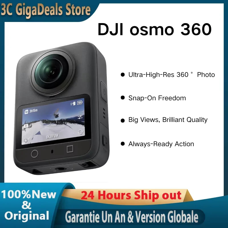 DJI Osmo 360 Camera , Waterproof 8K 360° Action Camera 1-Inch 360° Imaging,Native 8K 360° Video, 105GB, 360 Action Camera Main image