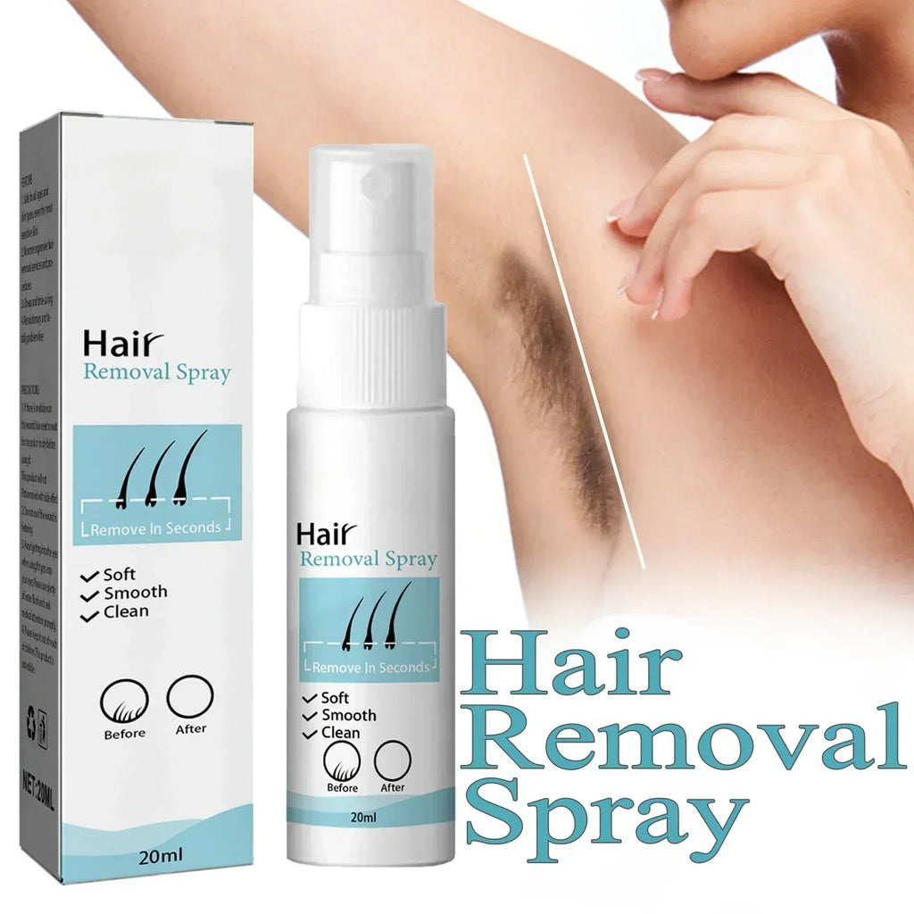 Permanent Hair Removal Spray Dissolves Hair Instantly Sprays On Effortlessly Gentle on Skin Pain-Free Long-Lasting Results