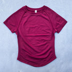 Seamless Yoga Top for Women Short Sleeve Gym Crop Top Light Weight Yoga Shirts Fitness Gym Shirts Stretchy Sports Shirts