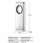 Water-Cooled Air Conditioning Fan Chiller Leafless Electric Refrigeration Cooling Remote Timer Humidifier Conditioner Cooler  EU
