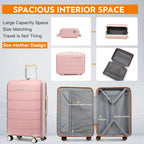 Joyway Travel Luggage Sets, Stylish Carry On Checked Suitcase Set,Sturdy Durable Scratch-resistant,TSA Lock,Spinner Wheels