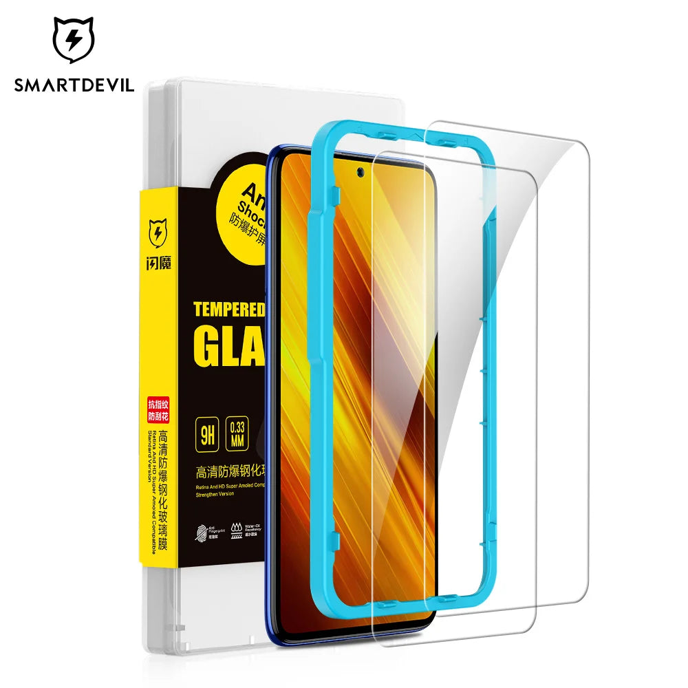 SmartDevil Tempered Glass for Xiaomi POCO F8 Pro F7 F5 F6 X7 Pro F4 Screen Protector for Poco X8Pro Max HD Protective Glass Film Main image