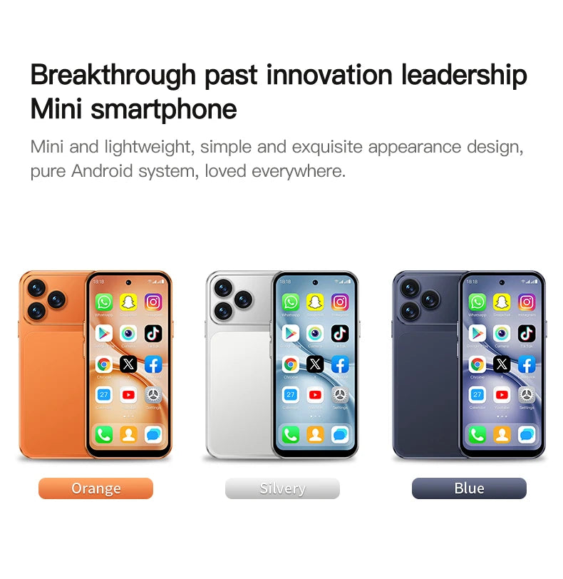SERVO S45 Pro mini Smartphone Dual SIM Card Android 10.0 4.0'' HD 2000mAh Battery WIFI Bluetooth 4G Small Mobile Phone