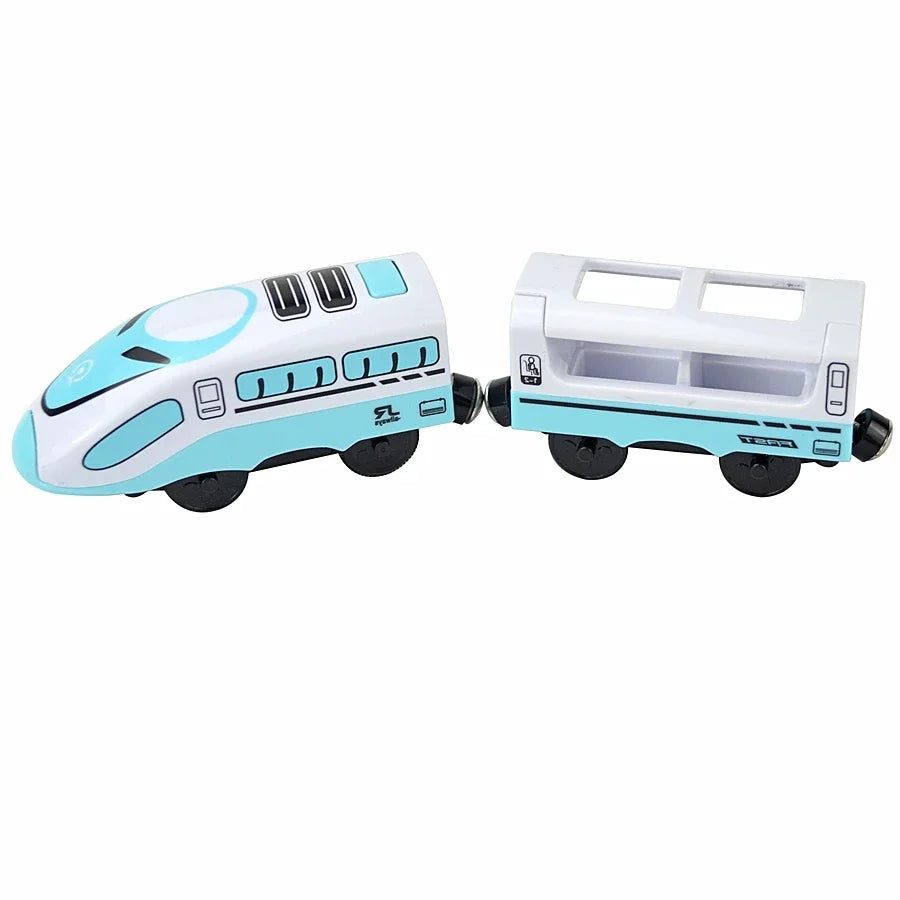 Locomotive Magnetic Car Electric Train Toys Fit All Brand Biro Wooden Diecast Slot Train Track Railway Educational Toys For Kids