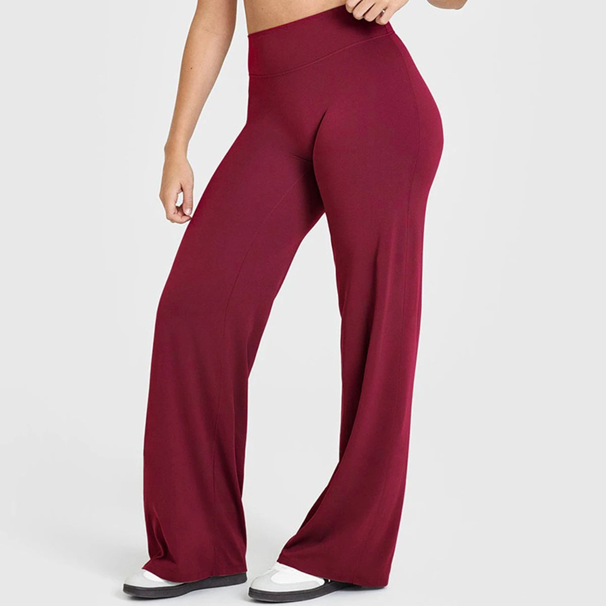 Flared Leggings Straight Leg Leggings Woman Wide-leg Pants Yoga Breathable Fitness Clothing Versatile Casual Pants